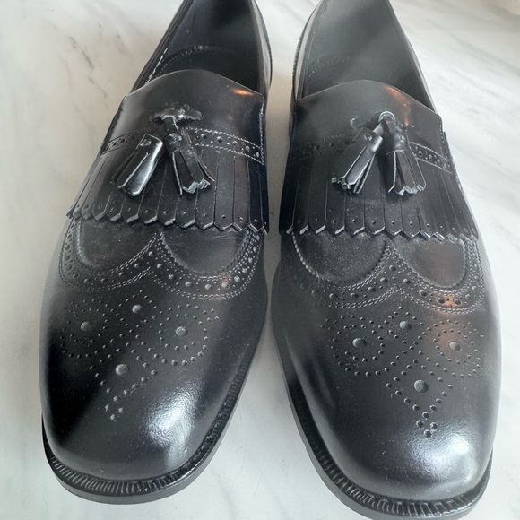 Black Men’s Florsheim Leather Tassel Loafers size 13 (106) - Picture 7 of 7